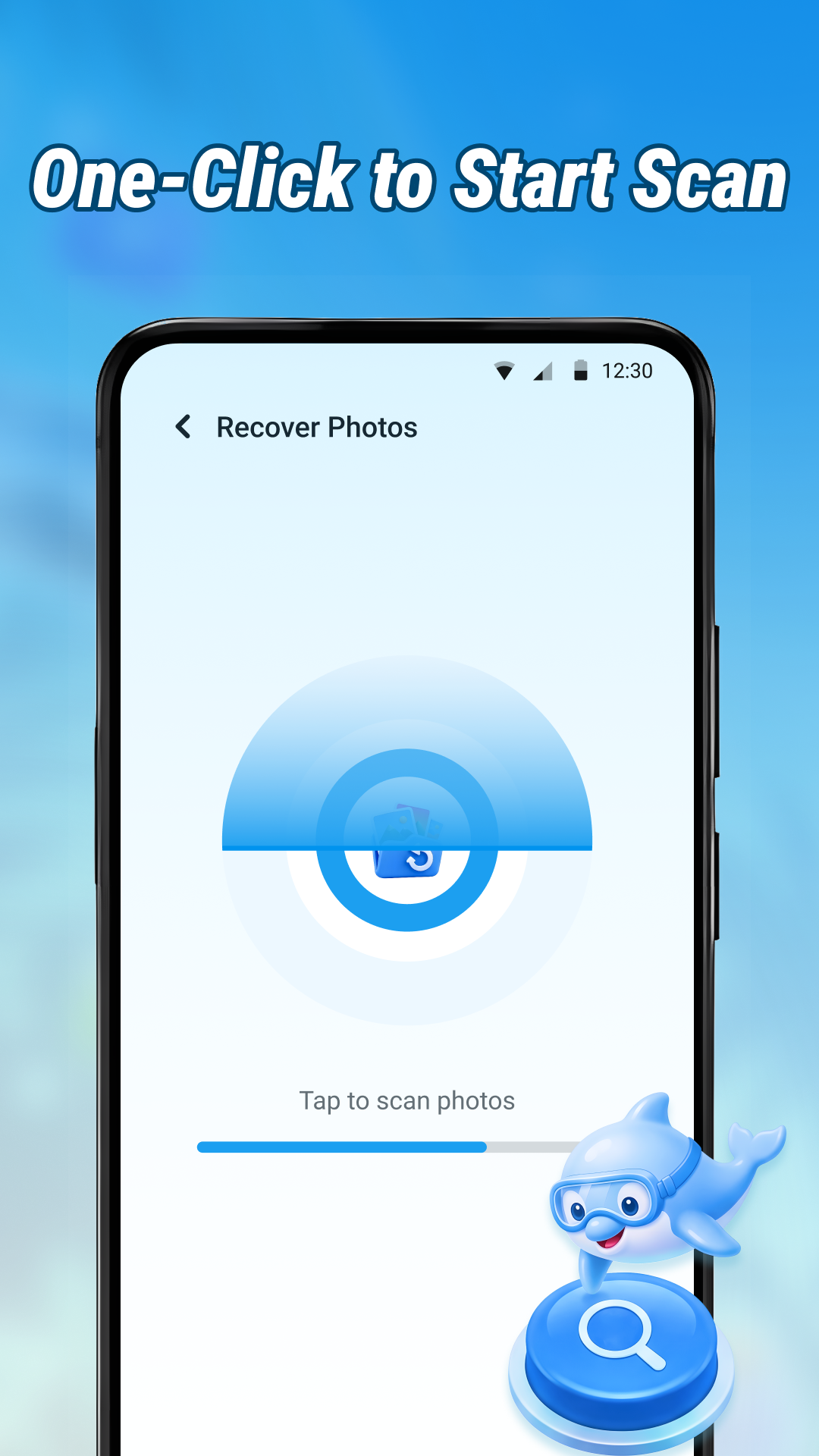 Photo Recover Fast scanning screen