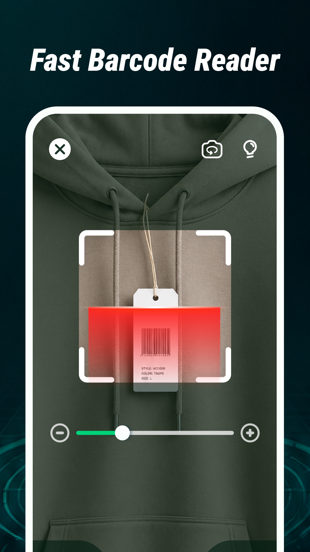 QR Barcode Scan barcode reader screen