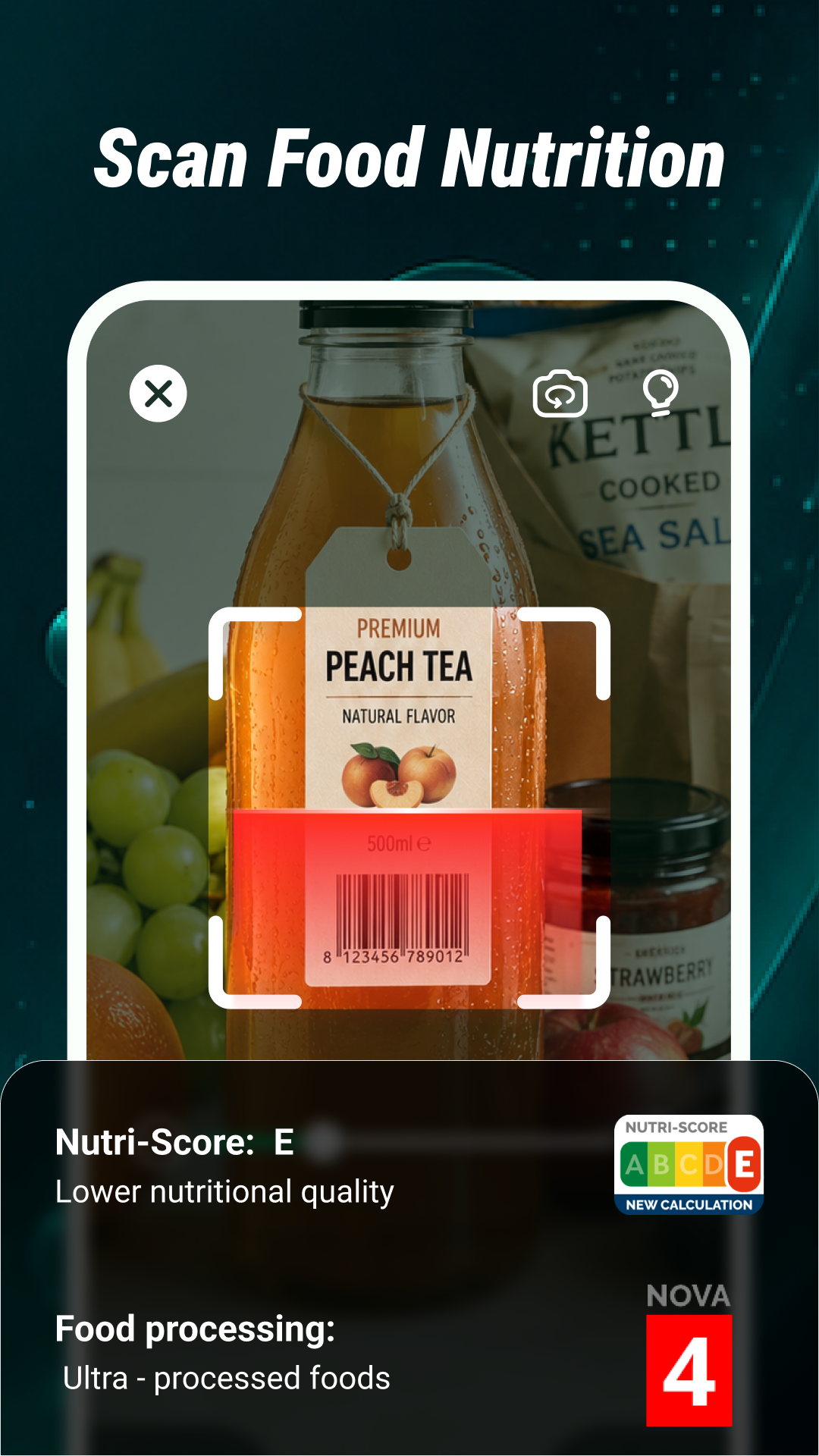 Food scan interface